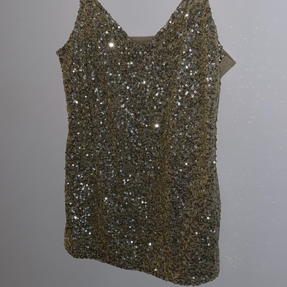 Vintage The Limited Gold Glitter Cami - Picture 2 of 4